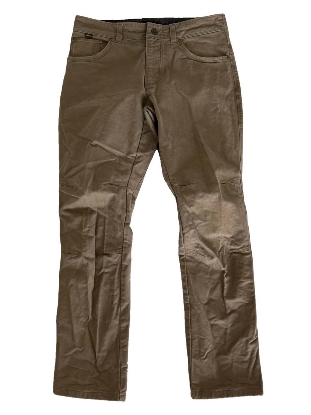 Kuhl Free Ryder Men’s Canvas Patina Vintage Dye Brown Pants 34x32 Hiking Outdoor